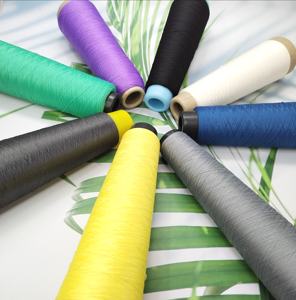 Fil de polyester de haute qualité pour tricot et tissage, tissu pour chaussettes 300D, fil teint sur mesure, matière première textile pour la couture - Product Image 4