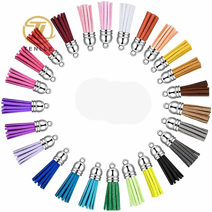 Wholesale Promotion Gift Keychain Accessories Colorful Tassel Charm Keychain