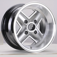 Rueda de aleación de 13 pulgadas con PCD 4x100-114.3, Rueda 100%, llanta China probada con ET -7mm, en venta