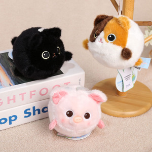 Juguetes Songshan al por mayor: Bolas de espuma viscoelástica para aliviar la presión, muñeco de peluche de 10 cm, colgante de erizo, gato, delfín de río, llavero - Product Image 3