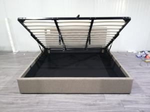 Cabecero ancho Cama tapizada con costuras decorativas Respaldo cómodo - Product Image 3