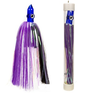 Usine en gros 9 pouces en laiton métal pêche à la traîne leurre avec Nylon cheveux jeu matériel <span class=keywords><strong>de</strong></span> pêche insulaire leurres - Product Image 6
