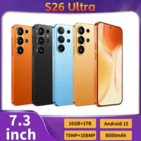 Teléfono Móvil S26 Ultra Más Vendido, 16GB+1TB de Memoria, 4G 5G Real, Reconocimiento Facial, Navegación GPS, Uso Diario, Negocios