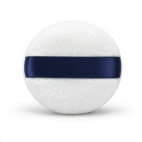 Éponge à maquillage ronde en velours extra épais JLY, éponge à maquillage en velours cygne double face pour poudre libre