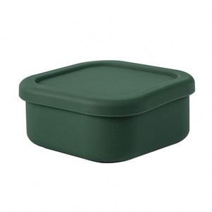 Square Silicone Bento <b>Lunch</b> <b>Box</b> With Lid for Adults - Product Image 3