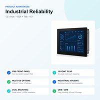 Écran tactile capacitif industriel LETPCBA, écran LCD industriel haute résolution de 7 à 21,5 pouces, interfaces multi-protocoles pour