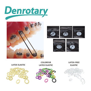 <span class=keywords><strong>Bande</strong></span> élastique en caoutchouc élastomère ligaturé de dessin animé orthodontique d'hygiène buccale pour l'emballage élastomère orthodontique - Product Image 2