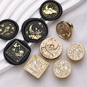 Suidis Starry Wish Series Space Astronaut Wax Seal Stamp Copper Head For Sealing Paper Journal Decoration - Product Image 1