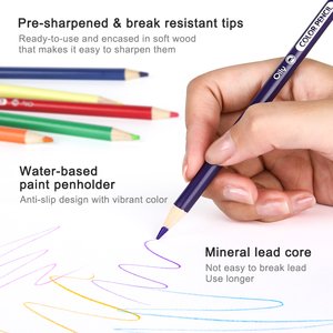 Gxin K002B12 pensil warna kustom pensil gambar profesional Set pensil sketsa untuk siswa perlengkapan seni sekolah