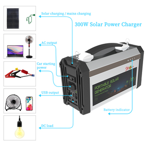 300Wポータブルソーラー発電機、屋外用電源、小規模アパート、ロードトリップ、医療機器、釣り、ボート用（300W） - Product Image 3