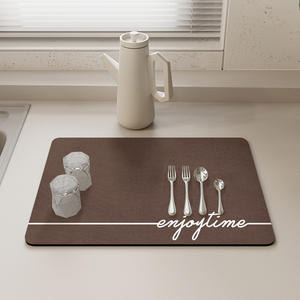 Tapete de Cocina Absorbente Antideslizante de Tierra de Diatomeas, Cuadrado, para Uso en Encimeras del Hogar - Product Image 5