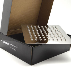 Robinet de douche et de bain carré ultra-plat 35x35cm, design élégant, douchette de qualité supérieure - Product Image 3