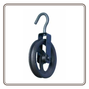 Negro bloque de hierro fundido polea - Product Image 5