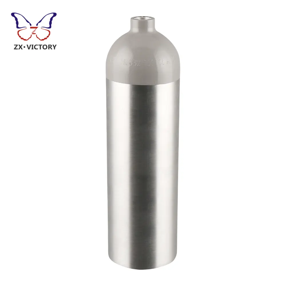 ZX 1.5lb DOT-3AL CO2 Réservoir 1800psi 1L Cylindre de CO2 en aluminium de qualité alimentaire pour boisson maison brassage bière keg Usine directe