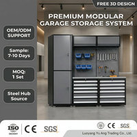 Armoire à outils modulaire en acier robuste avec 15 tiroirs et serrure à clé - Capacité de charge de 1000 kg pour garage et atelier automobile