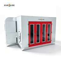 Cabine de peinture professionnelle certifiée CE, système de récupération de chaleur, moteur IE3 à économie d'énergie, four de peinture haute efficacité