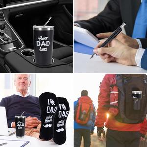 Coffret Cadeau Luxe Coloré Fête des Pères – Gobelet en Acier Inoxydable, Casquette de Baseball, Porte-clés – Cadeau d'Anniversaire Personnalisé pour Homme, pour Papa - Product Image 6