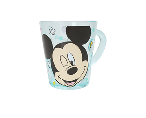 Disney <span class=keywords><strong>Mickey</strong></span> Vaso de Cristal Transparente Vajilla Niños Comedor Vasos de Agua Potable - Product Image 1