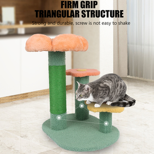 Commercio all'ingrosso della fabbrica Sisal <span class=keywords><strong>Cute</strong></span> Floral <span class=keywords><strong>Cat</strong></span> <span class=keywords><strong>Tree</strong></span> Tower <span class=keywords><strong>Cat</strong></span> Scratching Post Flower <span class=keywords><strong>Cat</strong></span> Climbing <span class=keywords><strong>Tree</strong></span> - Product Image 3