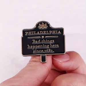 "ฟิลาเดลเฟียสิ่งไม่ดีเกิดขึ้นที่นี่ตั้งแต่1682" อุปกรณ์เสริมป้ายป้ายถนนตลก - Product Image 2