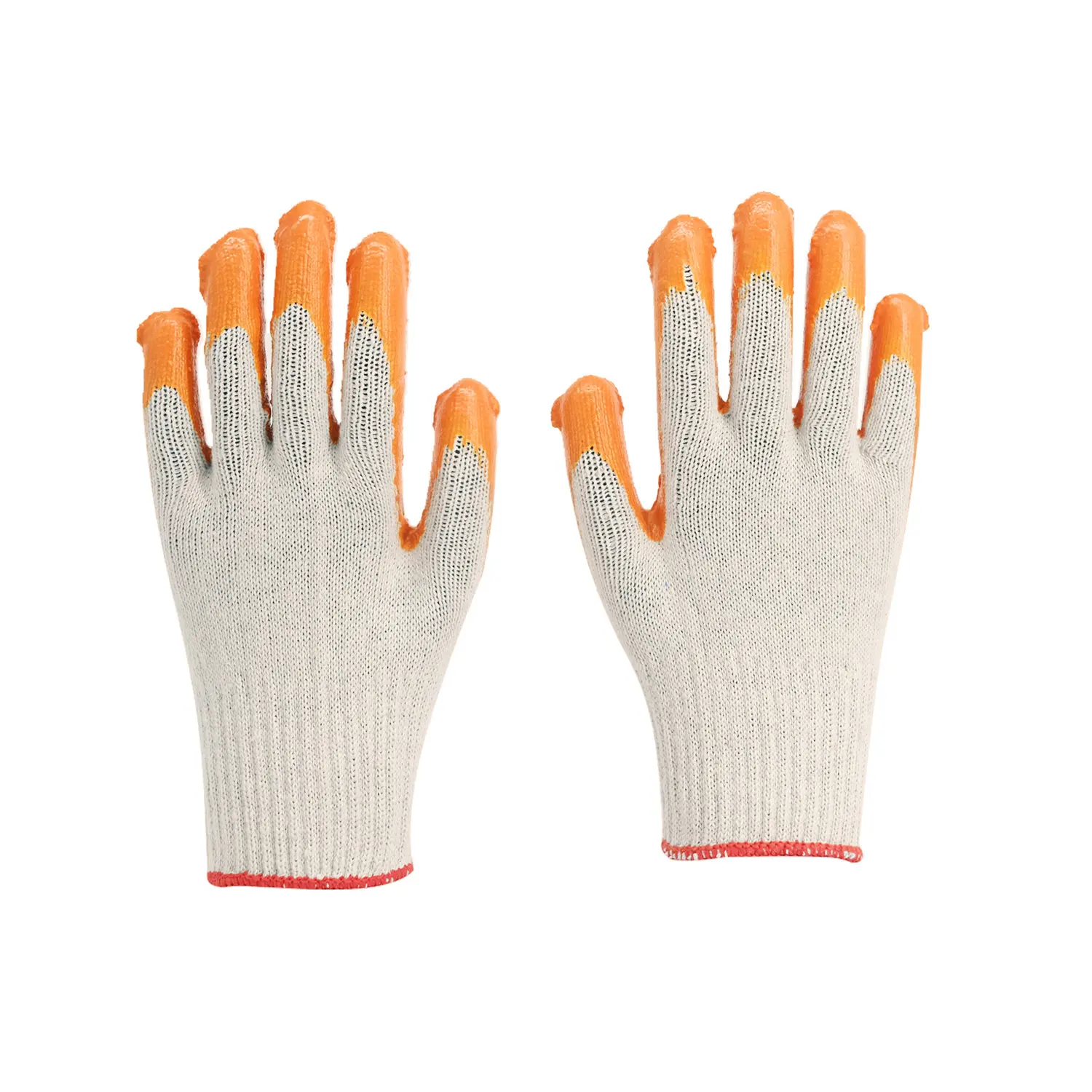 China Factory Supply Kunden spezifische Arbeits handschuhe mit halber Nitril beschichtung