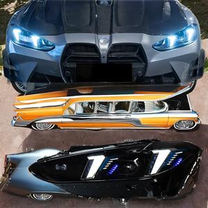 Faros Delanteros Láser de Doble Color Amarillo y Blanco de 12V para BMW Serie 4 M3 M4 G22 G23 G80 G82 2021-2024, Faros LED de 12V para 4 S - Product Image 4