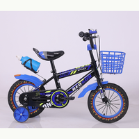 Vélo pour enfants unisexe avec cadre en acier, vélo à pédales pour tout-petits, vélo sûr pour enfants avec roues d'apprentissage amovibles pour les enfants débutants