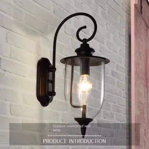 Modern Minimalist and Fashionable LED <b>Garden</b> Metal <b>Fence</b> Wall Lamp Outdoor Residential <b>Decorative</b> Iron Lighting Lantern - Product Image 2