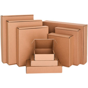 Emballage personnalisé en carton <span class=keywords><strong>kraft</strong></span> brun, petites boîtes ondulées en carton pour l'emballage, expédition de commerce électronique, 50 pièces - Product Image 6