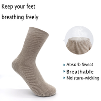 Chaussettes hautes en chanvre Crane Anti-transpiration Bulle blanche Fraîche Respirante Bactériostatique Neutre Douce Déodorante Design rayé