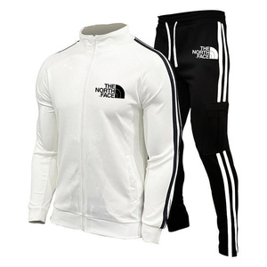 2025 Mới Giản Dị Và Thời Trang Rắn Màu Sắc Thương Hiệu Cardigan Set, Cộng Với Kích Thước Hot Bán Người Đàn Ông Của Áo Khoác Thiết Lập - Product Image 3