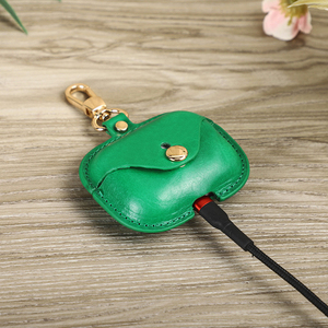 Étui pour écouteurs sans fil Bluetooth Apple en cuir véritable classique et coloré pour Airpods Pro 2 - Product Image 2
