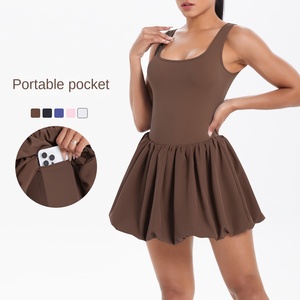 American New Naked Fake Deux pièces Respirant Sports Dress Front Base Outdoor Yoga Running Fitness - Product Image 1