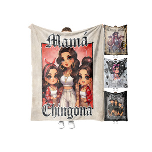 Productos populares 2024 tendencia diseño personalizado Mama Chingona Chicana Te Lo <span class=keywords><strong>Digo</strong></span> Por Tu Bien Boho manta de tiro suave - Product Image 1