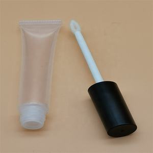 Tubes vides de brillant à lèvres de type bouchon D19 personnalisé avec logo et applicateur de flocage - Product Image 5