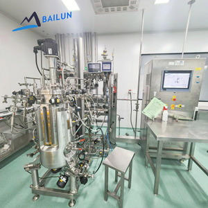 Bioréacteur à cuve agitée de 50 L pour la culture de cellules mammaéliennes avec contrôle PLC et système CIP/SIP - Product Image 1