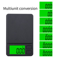 Mini Balance Numérique 100/200/500g 0,01g Haute Précision, Écran LCD Rétroéclairé, Balance de Poche Électrique pour Bijoux, Poids en Grammes et Cuisine