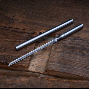 Mini Stainless Steel Fruit Peeler Portable Stick Style Tea Knife Creative Small Straight Knife For Home Camping Use - Product Image 1