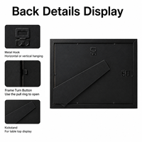 Support de présentation pour médailles, boîte à ombre, cadre en MDF, noir moderne, impression UV personnalisée, cadres photo muraux, décoration intérieure