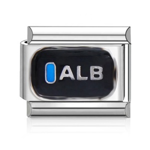 Wholesale Trendy Italian <b>Charm</b> Heart Diamond Non-fading Stainless Steel 18K Gold Plated Unisex Basketball Club Car Event Logo - Product Image 3