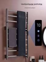 ELOILO Chauffe-serviettes mural électrique professionnel en acier inoxydable pour spa domestique, thermostat doré
