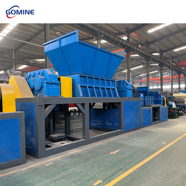 Gomine Heavy Duty Industrial Waste Tire Shredder Scrap Car Shredder Machine for Sale With Double Shaft