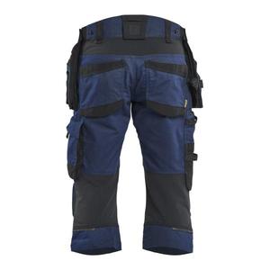 BLAKLADER - 197711498699C48 Pantalones cortos piratas duraderos en elástico bidireccional Azul marino oscuro/Negro-PANTALÓN DE TRABAJO EAN 7330509956977 - Product Image 3