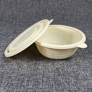 G12 Potongan 15% 500 1000 1250 1500 Ml Biodegradable Pakai Tepung Jagung Pati Jagung Salad Sup Anjing dengan Tutup - Product Image 4