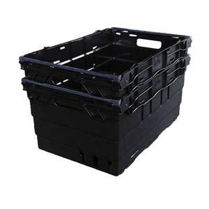 Caja de Plástico HAOSEN con Asas Integradas, Diseño Apilable, Estructura Ventilada para Transporte y Almacenamiento - Product Image 5