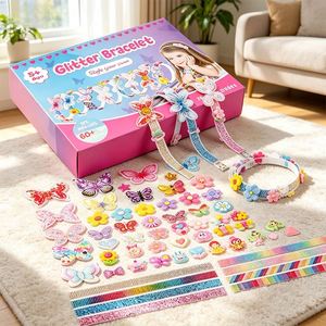 Charming Girls <b>DIY</b> Hair <b>Kit</b> Make Your Own Headbands Bow Clips Butterfly Gem Stickers Creative Toy Box Gift Present - Product Image 4