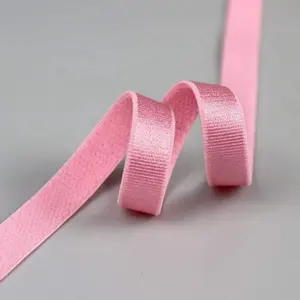 Sew Shiny Elastic Plush Webbing Band For Bra Shoulder Anti-slip Woven Elastic Webbing Strap For Bra Lingerie