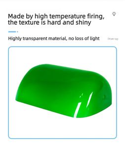 <span class=keywords><strong>Paralume</strong></span> Vintage a Forma di Cuscino in <span class=keywords><strong>Vetro</strong></span> Verde Originale per Lampada da Scrivania da Banca Illuminazione Industriale - Product Image 6
