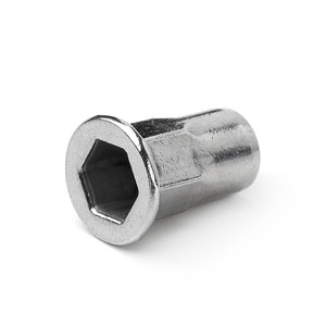 Bengu <b>Rivet</b> <b>Nut</b> M2 M3 M4 M5 304 Stainless Steel Flat Head Semi-Hexagonal Through Hole Grade A A2-70 - Product Image 1