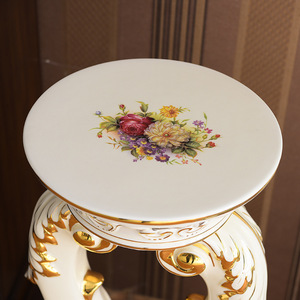 Jarrón de cerámica dorado alto para decoración del hogar Centro de mesa de lujo para sala de estar - Product Image 3